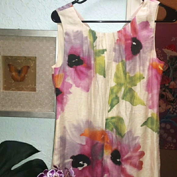 Gorgeous watercolor floral dress womens Petite 6🌸😍😀 - Picture 2 of 11